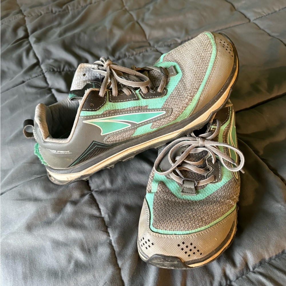 Altra Lone Peak 10th anniversary teal/ gray Outdoor Trail